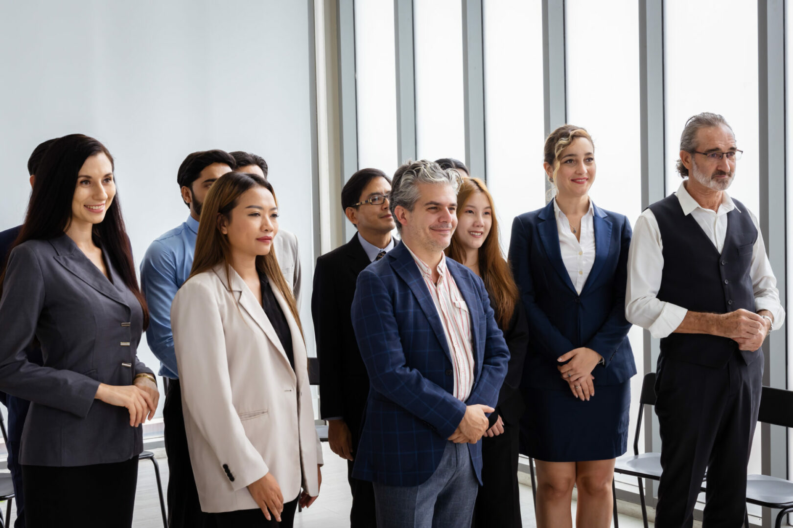 Group of multiethnic businessmen